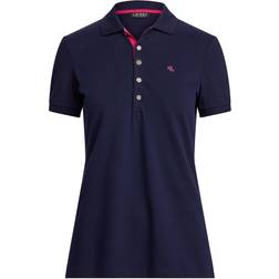 Lauren Ralph Lauren Women's Short Sleeve Polo Shirt - Navy Blue