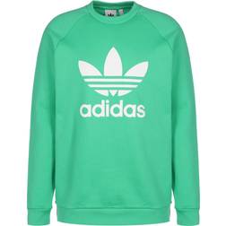 adidas Adicolor Classics Trefoil Crewneck Sweatshirt - Hi-Res Green/White