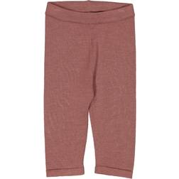 Wheat Wool Knit Trousers Neel - Rose Brown