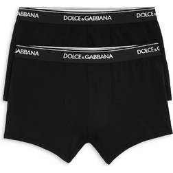 Dolce & Gabbana Logo Boxer Briefs 2-pack - Black