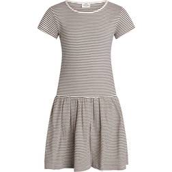 Mads Nørgaard 2x2 Cotton Stripe Daisina Dress - Whitecap Gray/Black (201242)