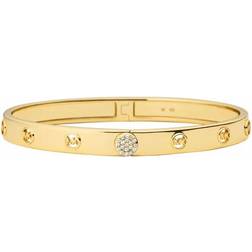 Michael Kors Logo Bangle Bracelet - Gold/Transparent