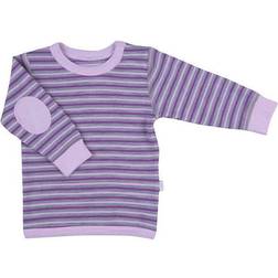 Joha 3 Stripe Wool Cotton Sweater - Pink