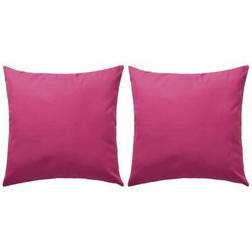 vidaXL 132294 2-pack Coussin de Décoration Complet Rose (45x45cm)