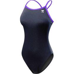 TYR Women’s Hexa Diamondfit Swimsuit - Black/Purple