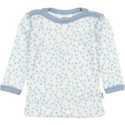 Joha Wool/Silk Long Sleeves Sweater - Light Blue Stars