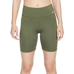 Nike One Mid Rise 7" Shorts Women - Medium Olive/White