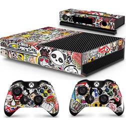 giZmoZ n gadgetZ Kinect /Xbox One Console Skin Decal Sticker + 2 Controller Skins - Stickerbomb