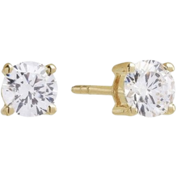 Sif Jakobs Princess Round Earrings - Gold/Transparent