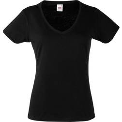 Fruit of the Loom Valueweight V-Neck T-shirt - Black