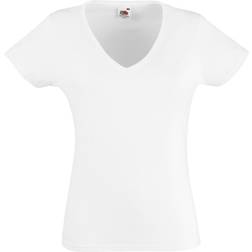 Fruit of the Loom Valueweight V-Neck T-shirt - White