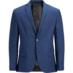 Jack & Jones Solaris Super Slim Fit Blazer - Blue/Medieval Blue