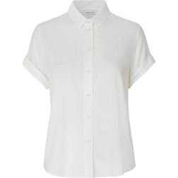 Samsøe Samsøe Majan Short Sleeve Shirt - Clear Cream