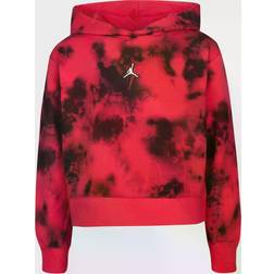 Jordan Girl's Essentials Novelty Boxy Pullover Hoodie - Very berry