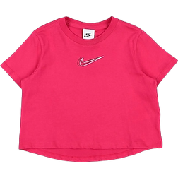 Nike Girl's Cropped Dance T-Shirt - Rush Pink (DQ5095-666)