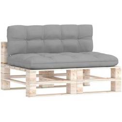 vidaXL 314544 2-pack Stolsdyna Grå (120x80cm)