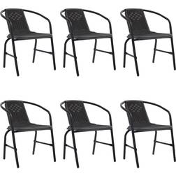 vidaXL 3107704 6-pack Silla de jardín para comedor