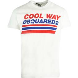 DSquared2 Very Very Dan Fit Cool Way T-shirt - White