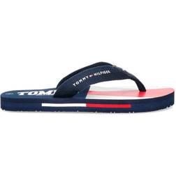 Tommy Hilfiger Varsity Print Flip Flops - Blue