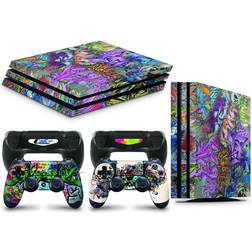 giZmoZ n gadgetZ PS4 Pro Console Skin Decal Sticker + 2 Controller Skins - Graffiti