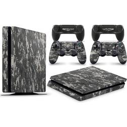 giZmoZ n gadgetZ PS4 Slim Console Skin Decal Sticker + 2 Controller Skins - Digital Camo