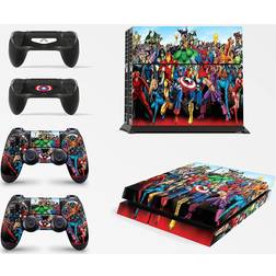 giZmoZ n gadgetZ PS4 Console Skin Decal Sticker + 2 Controller Skins - Superhero