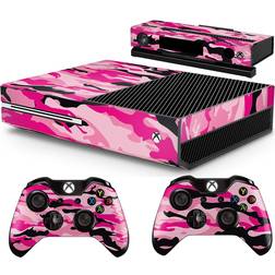 giZmoZ n gadgetZ Kinect /Xbox One Console Skin Decal Sticker + 2 Controller Skins - Pink Camo