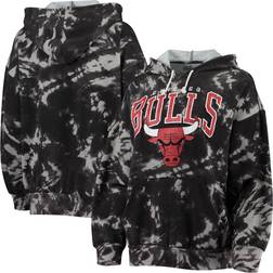 Majestic Chicago Bulls Burble Tie-Dye Tri-Blend Pullover Hoodie W