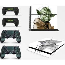 giZmoZ n gadgetZ PS4 Console Skin Decal Sticker + 2 Controller Skins - Starwars Yoda