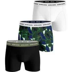 Björn Borg Essential Boxer 3-pack - Grey/Black/Blue