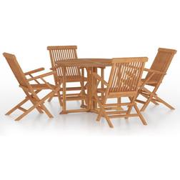 vidaXL 3096572 Set da pranzo per patio, 1 Tavolo incluso 4 Sedie