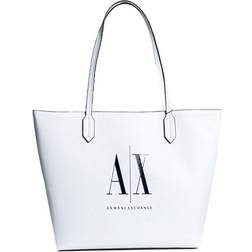 Armani Exchange Womens Shopper Bag - White