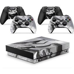 giZmoZ n gadgetZ Xbox One X Console Skin Decal Sticker + 2 Controller Skins - Trooper