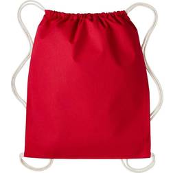 Nutshell Drawstring Gymsac - Hot Red/Natural