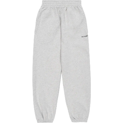 Balenciaga Kid's Logo Sweatpants - Heather Grey/Black