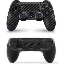 giZmoZ n gadgetZ PS4 1 x Controller Skins Full Wrap Vinyl Sticker - Carbon Black