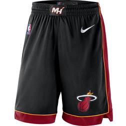 Nike Miami Heat Icon Edition Swingman Men's NBA Shorts, Black/Tough Red/White