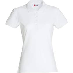 Clique Women's Plain Polo Shirt - White