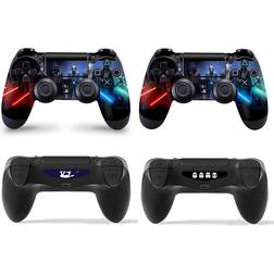 giZmoZ n gadgetZ PS4 2 x Controller Skins Full Wrap Vinyl Sticker - Jedi Vs Sith