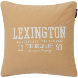 Lexington Logo Twill Pudebetræk Beige, Hvid, Multifarve (50x50cm)