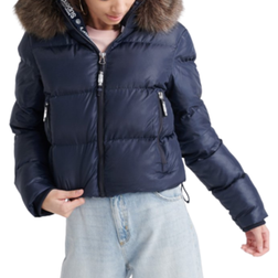 Superdry Short Sport Quilted Jacket - Navy Blue