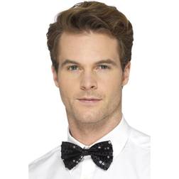 Smiffys Sequin Bow Tie Black