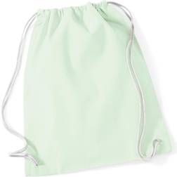 Westford Mill Gymsac Bag - Pastel Mint/White