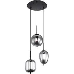 Globo Lighting Blacky Black Pendant Lamp ∅ 46cm