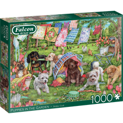 Jumbo Falcon Puppies in the Garden 1000 Pieces