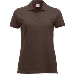 Clique Women's Marion Polo Shirt - Dark Mocha