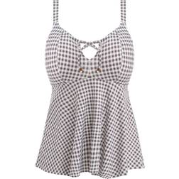 Elomi Checkmate Moulded Tankini Top - Grey Marl