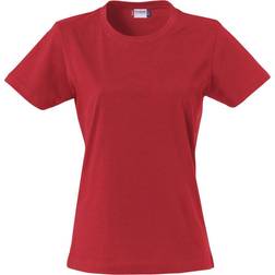 Clique Plain T-shirt W - Red