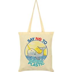 Grindstore Save The Whales Tote Bag - Cream