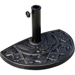 OutSunny Half Round Parasol Umbrella Base 9kg